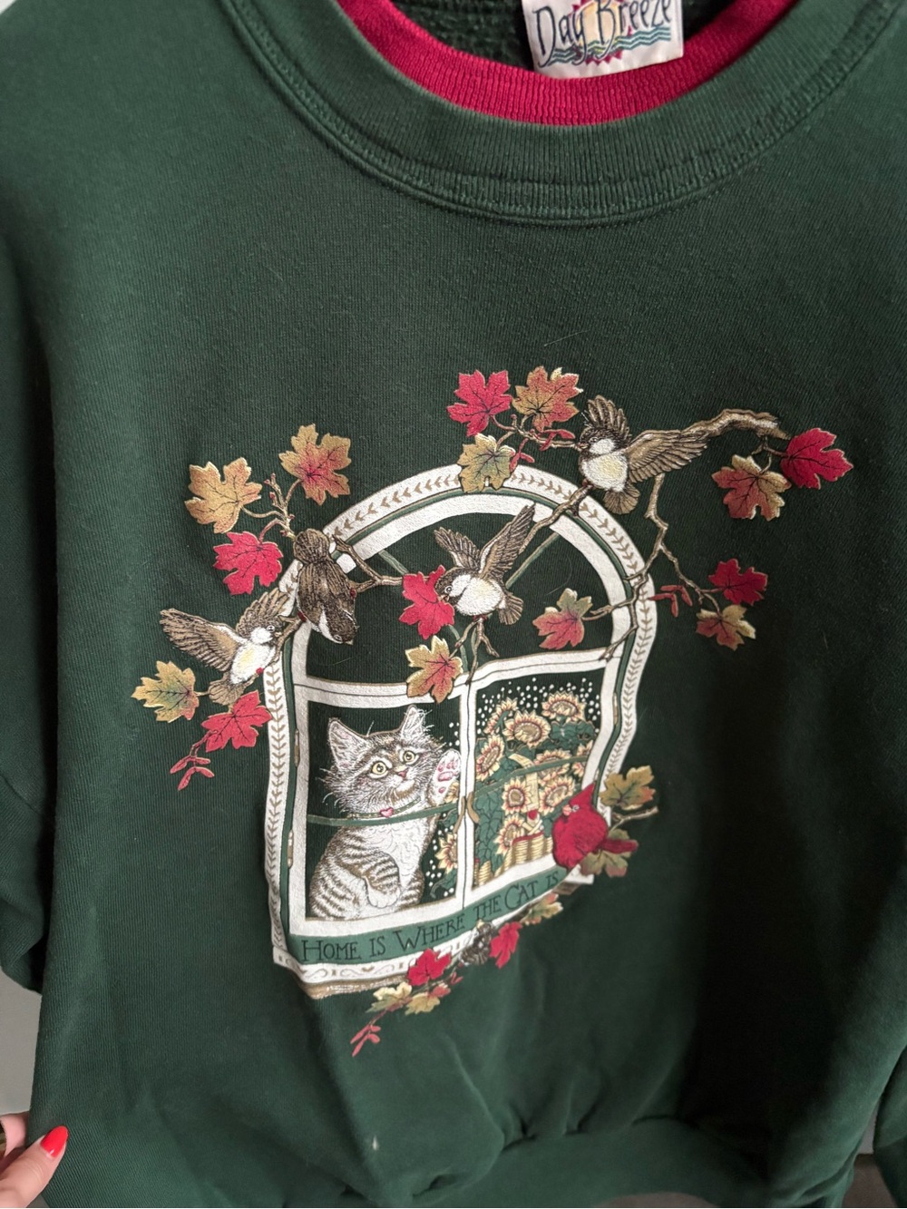 Home Is Where the Cat Is Vintage Crewneck